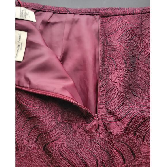 Amanda Smith size 10 maroon knee length skirt - Picture 4 of 5